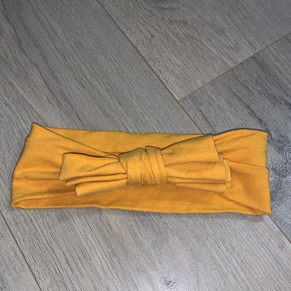 Headband mustard colour